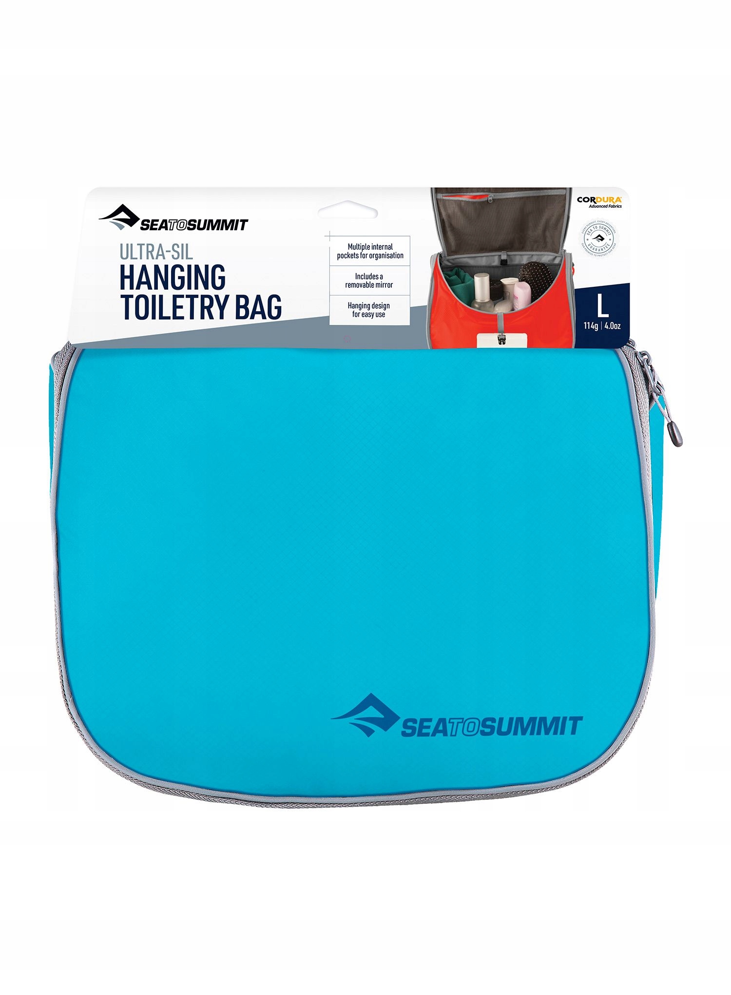 Kosmetická taška Sea To Summit Ultra-Sil Hanging Toiletry Bag Large blue atoll
