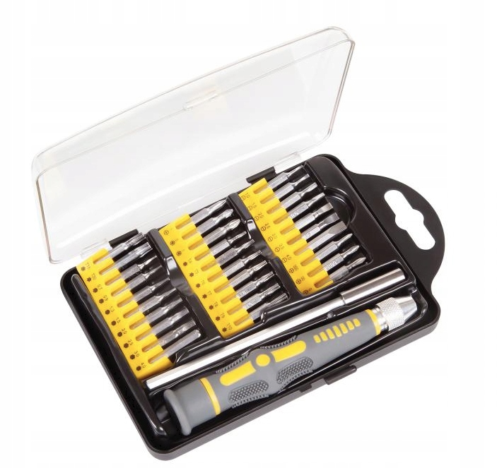 

Zestaw śrubokręt precyzyjny 32 końcówki