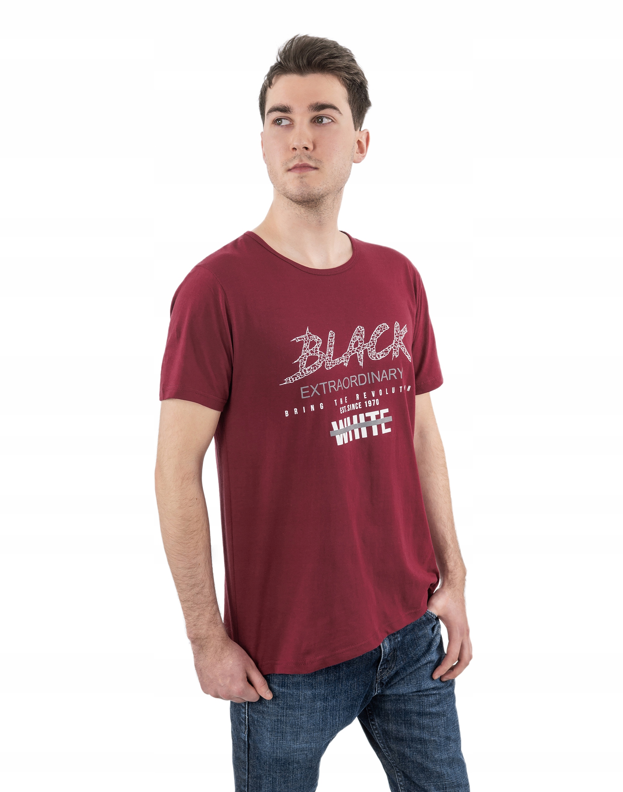 

Tshirt Koszulka Podkoszulek Męski 576 r XL bordowa