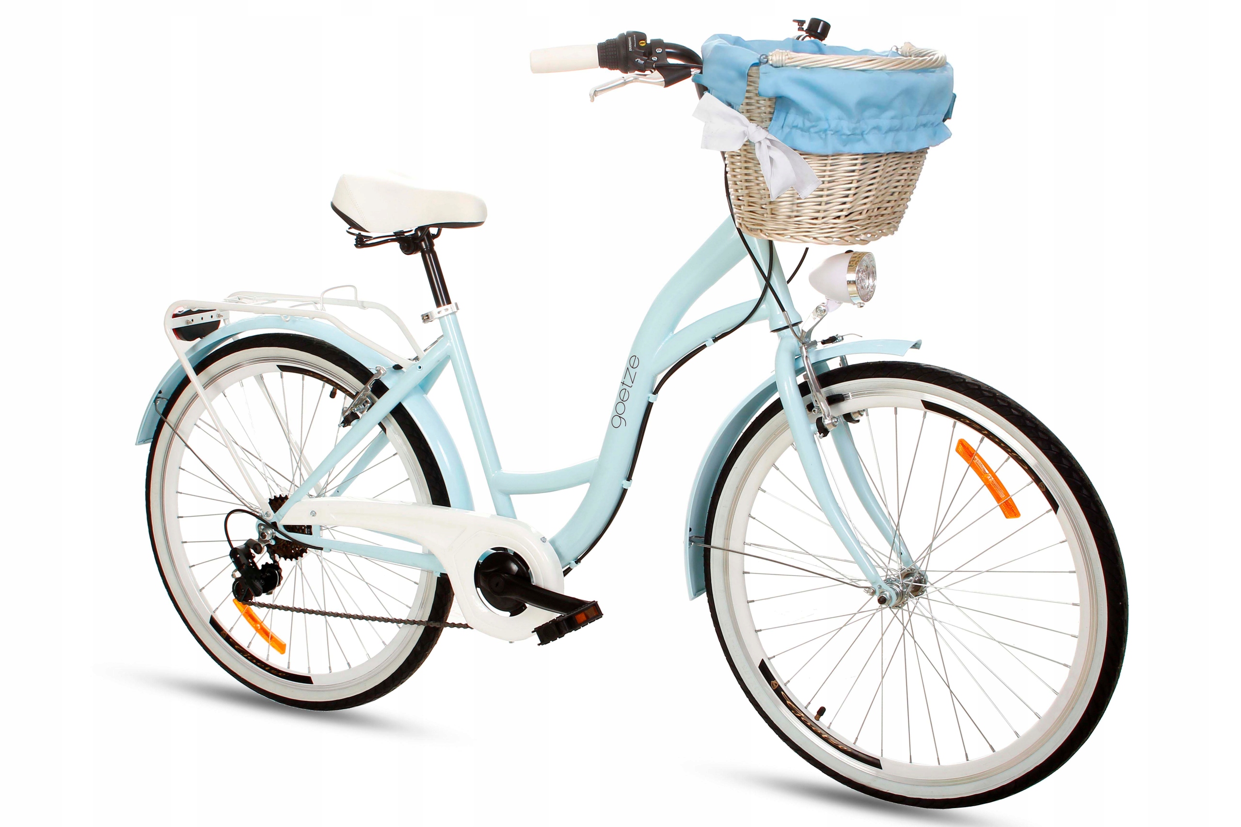 Damski Rower Miejski 26 Lekki Damka 6 Shimano Kosz