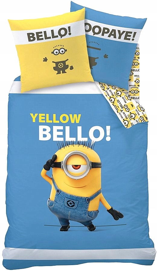

Pościel 140X200 Minionki Minionek Bob Bawełniana