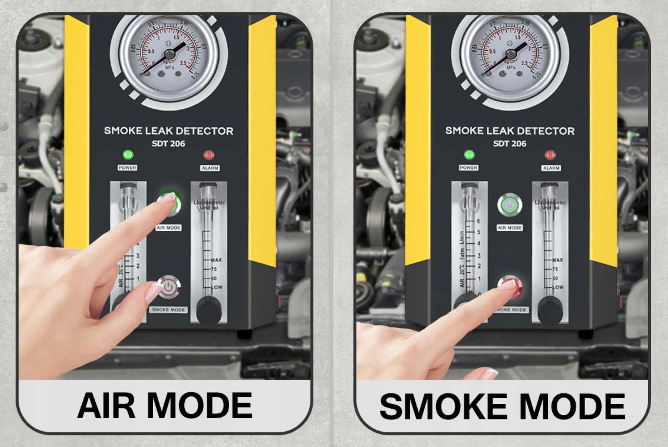 GENERATOR DYMU AUTOOL SDT 206 TESTER SZCZELNOŚCI Marka Autool