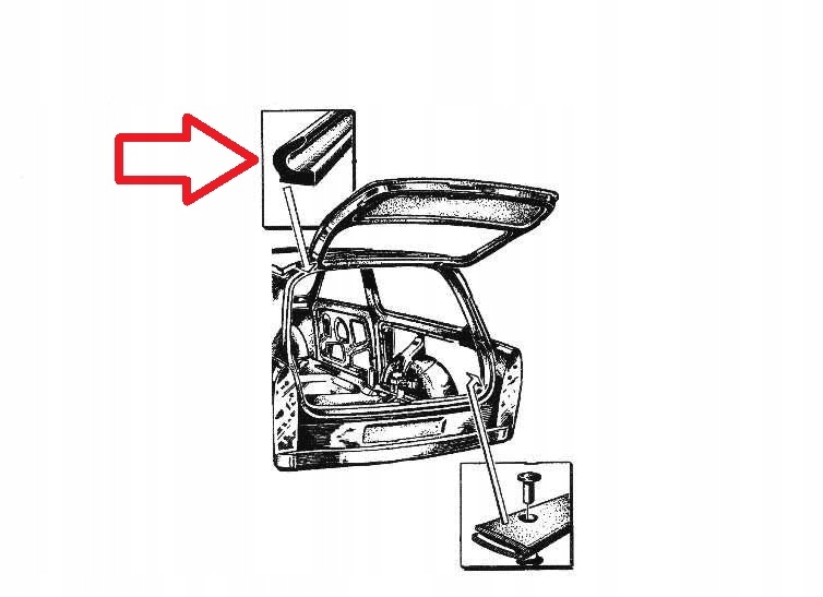Uszczelka bagażnika Trabant 6011.1 Kombi Universal Producent części Inny