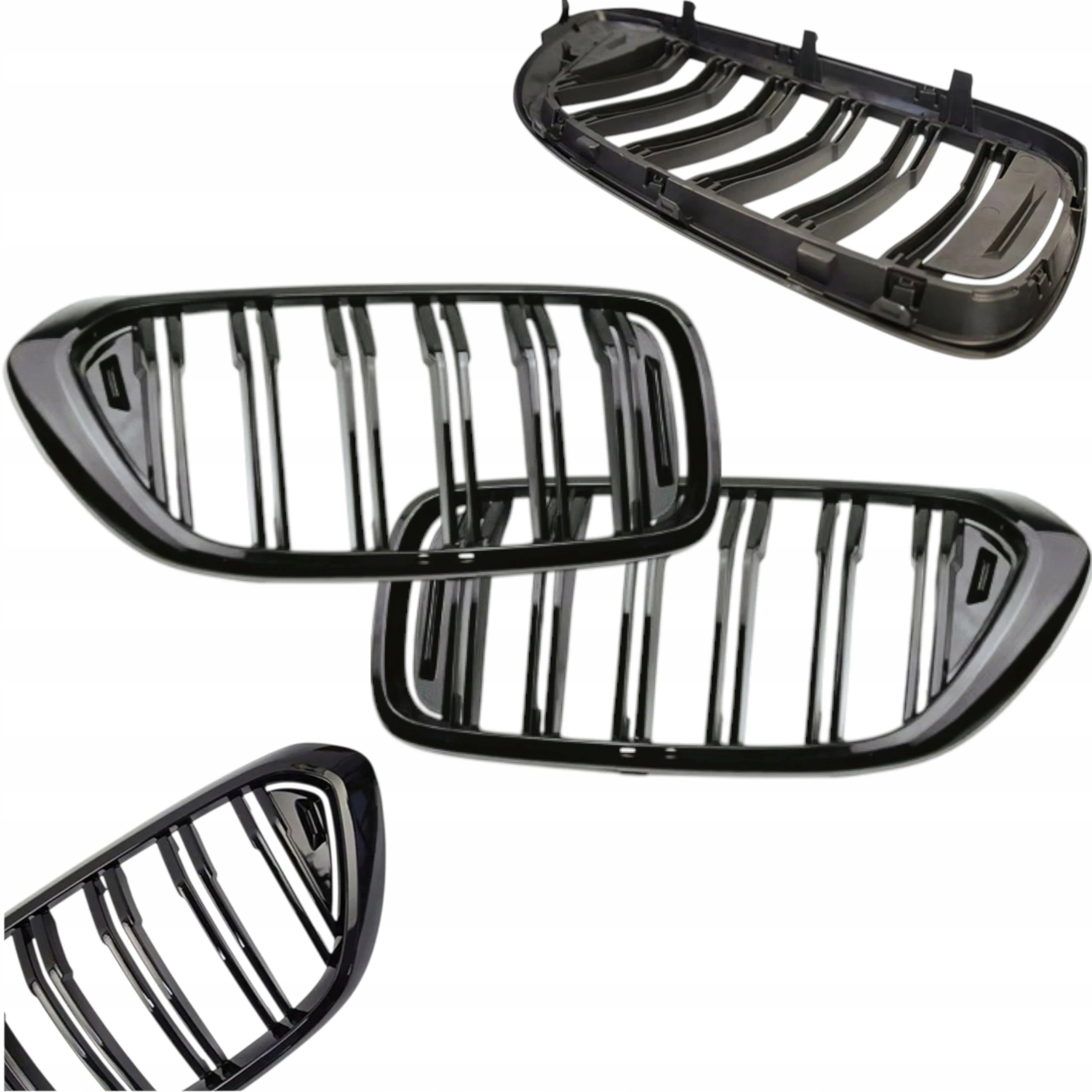 Bmw 6 Gt G32 lesk černý 2017+ Nerki atrapa nárazníku gril Černý Lesk