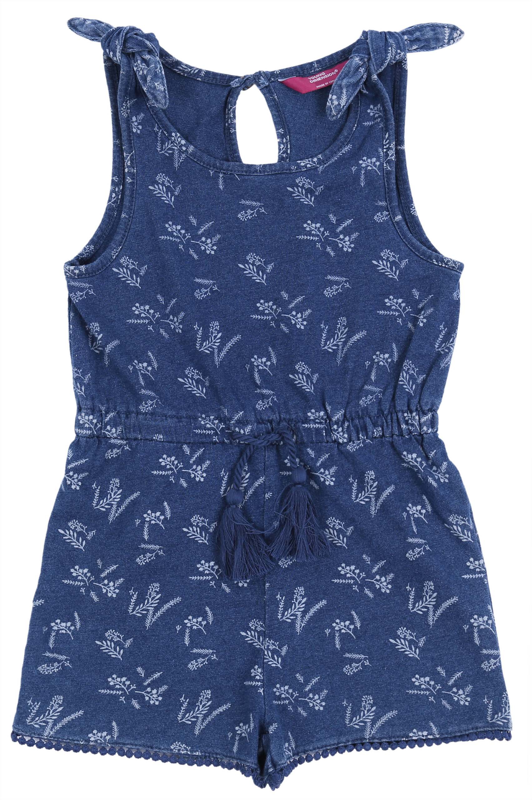 Niebieski kombinezon w paprocie PRIMARK 6-7 lat