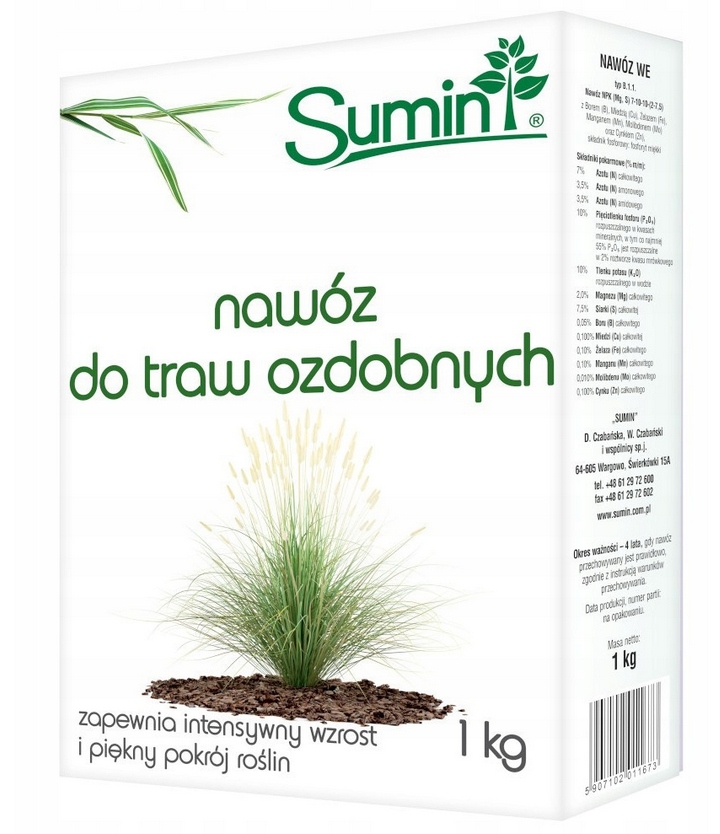 

Sumin Nawóz do traw ozdobnych 1kg