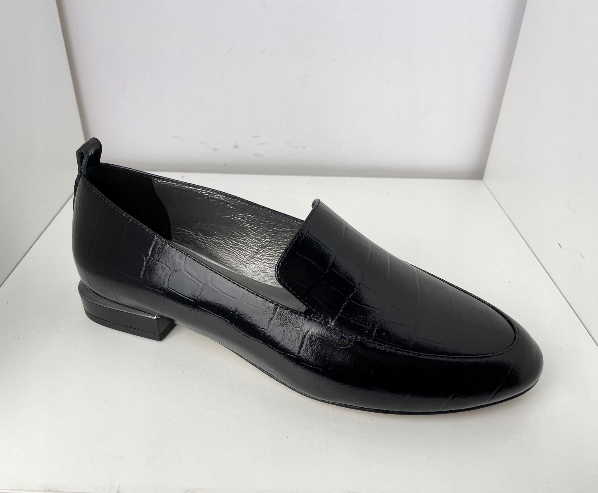 Dámské polobotky Solo Due kožené 1381 Černá Krok