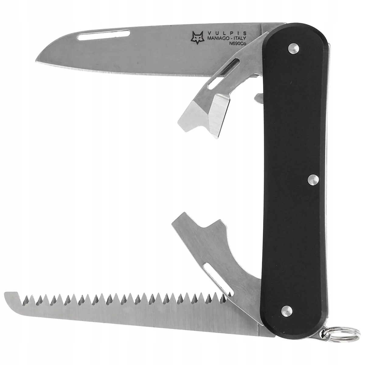 Nůž Fox Vulpis S4 Black Aluminium, Polished N690Co