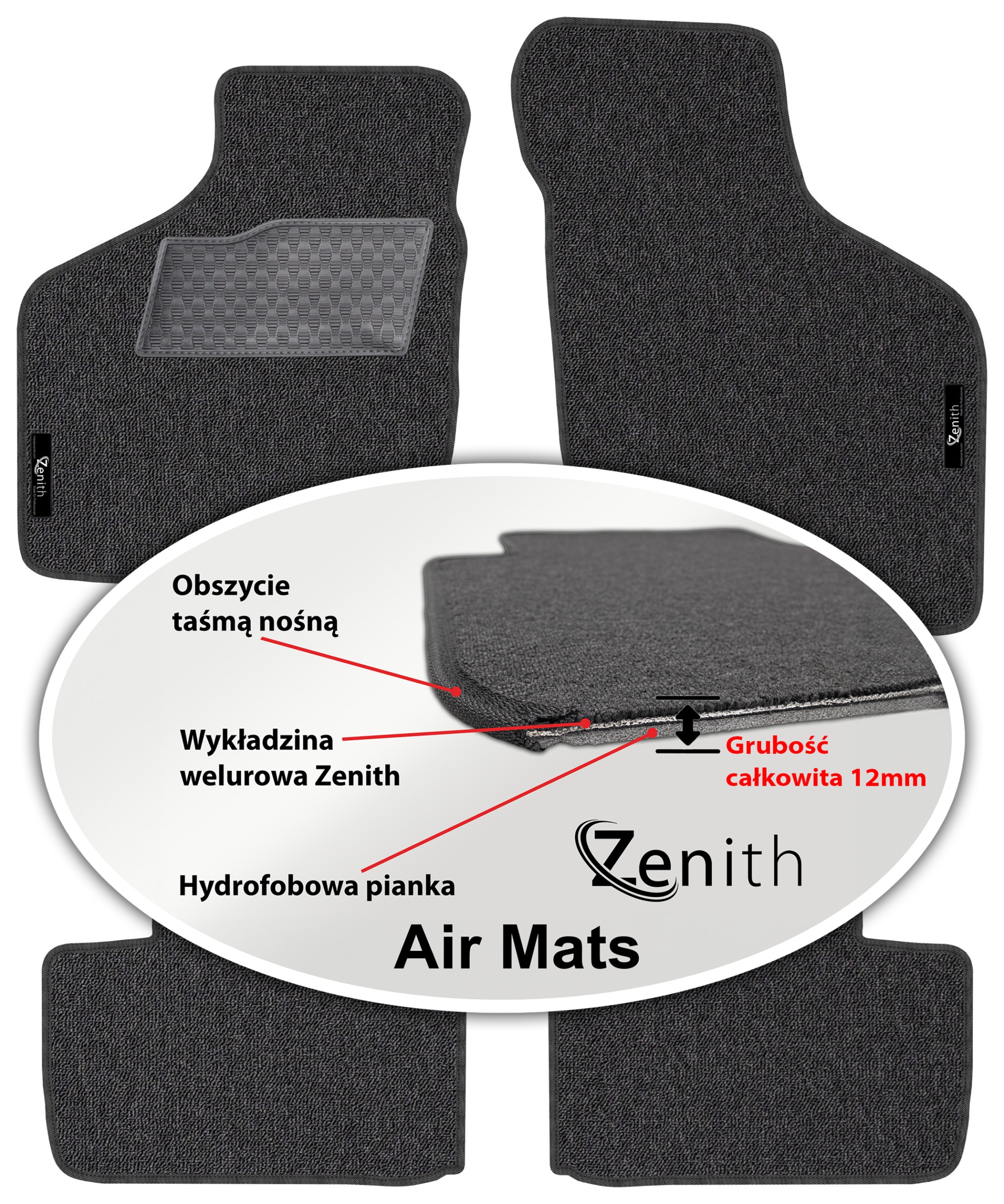 Ignis II Crossover 2001-2008 Velúrové koberčeky do auta Zenith Air Mats