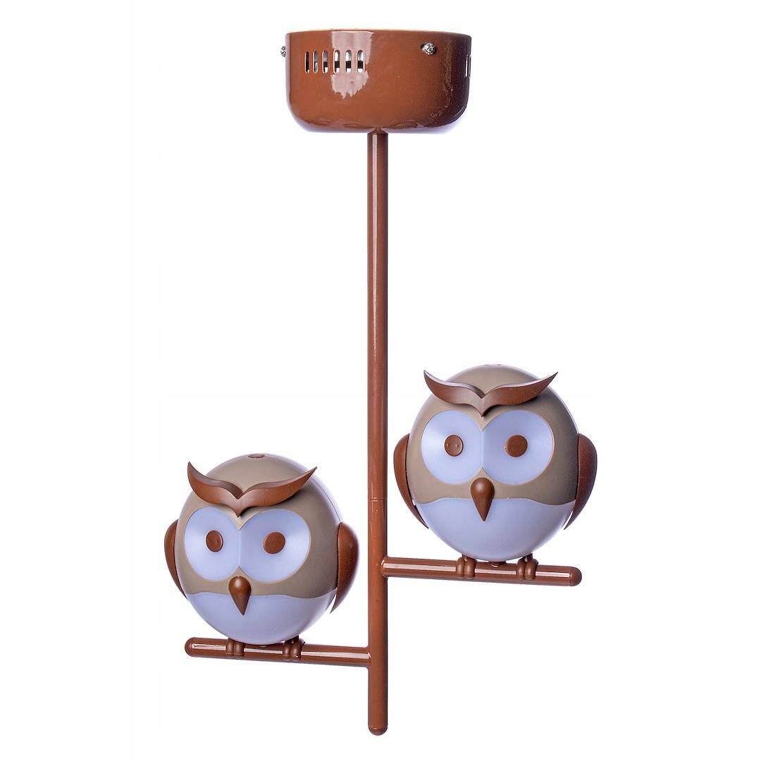 Dětská závěsná lampa Milagro Owl ML244 béžová sovy 2xG9 Led