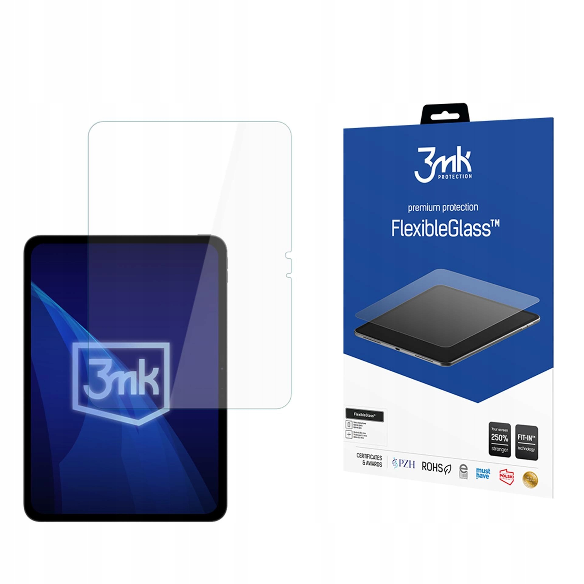 Szkło hybrydowe na ekran do Apple iPad Pro 11 (M5) 3mk FlexibleGlass