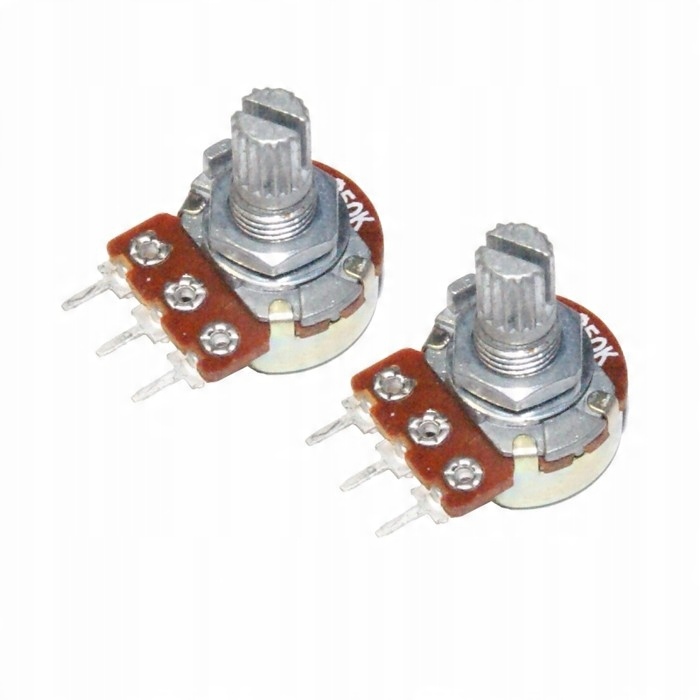 

2x Potencjometr Obrotowy B 10k Ohm Liniowy L 15mm