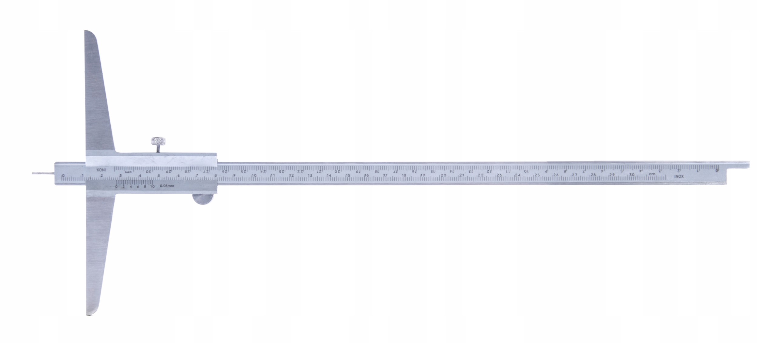 GŁĘBOKOŚCIOMIERZ SUWMIARKOWY RĘCZNY 300x150 mm PIN