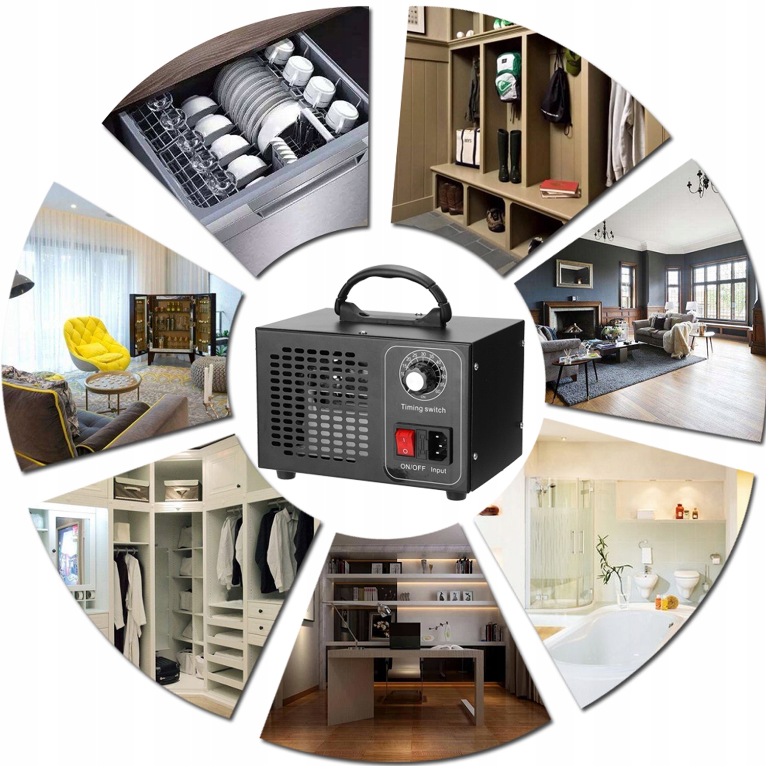 32000mg/h GENERATOR OZONU OZONATOR + TIMER Marka bez marki