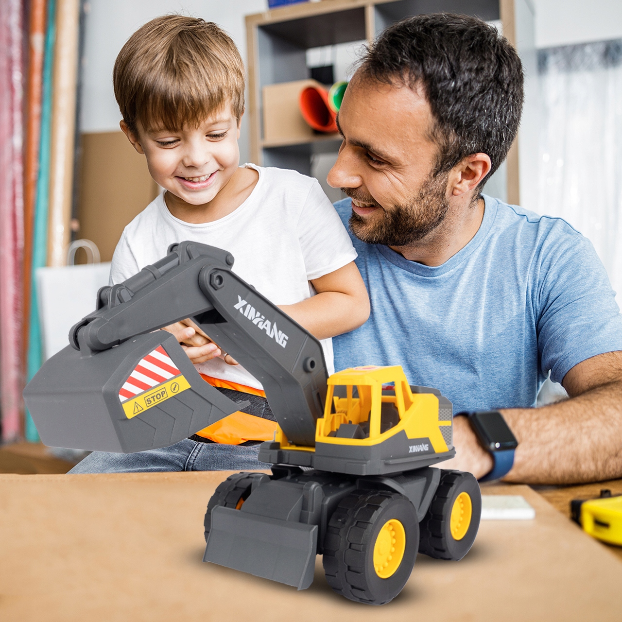 KOPARKA SPYCHACZ AUTO BUDOWLANE Z NAPĘDEM ŚWIATŁO DŹWIĘK DLA DZIECI Płeć chłopcy dziewczynki