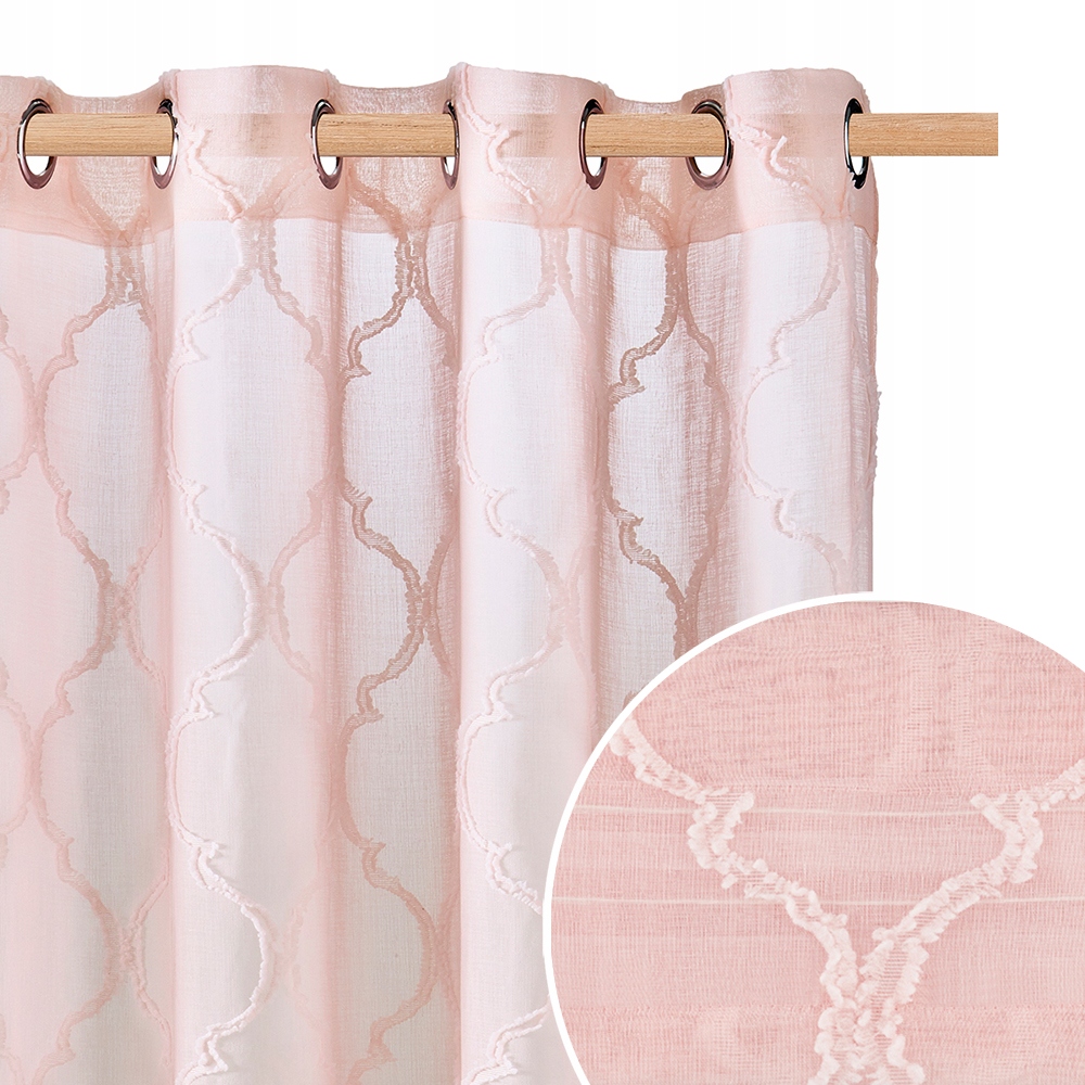 

Gotowe firany na przelotkach 140x250 do salonu M K