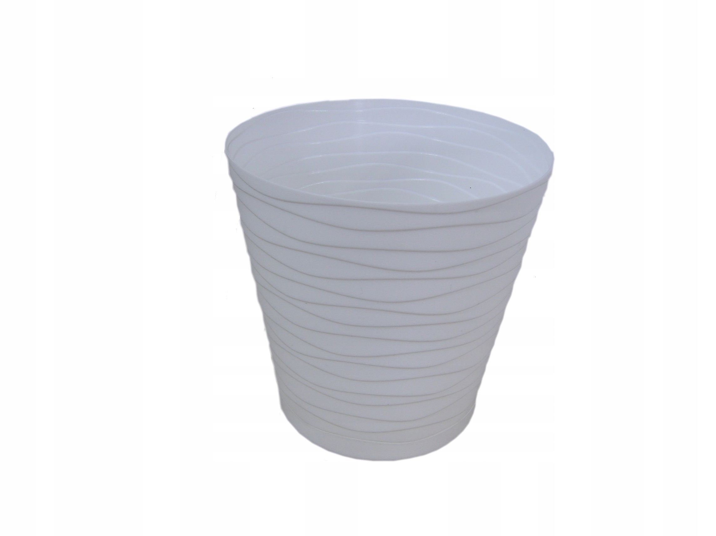 

Doniczka Osłonka Tedi 11 CM Biała Plastikowa