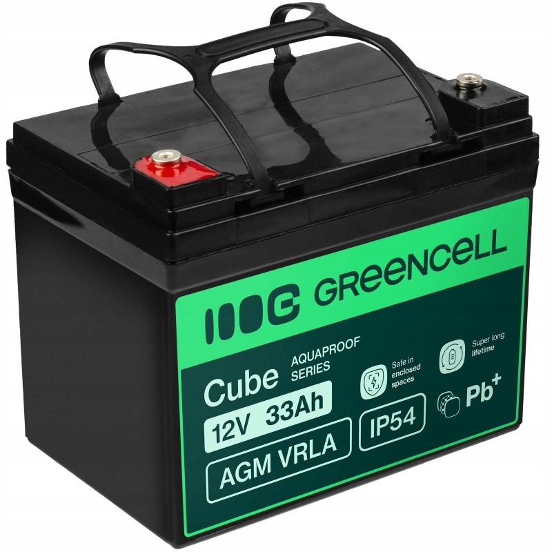 Green Cell Akumulátor Agm Vrla 12V 33Ah IP54