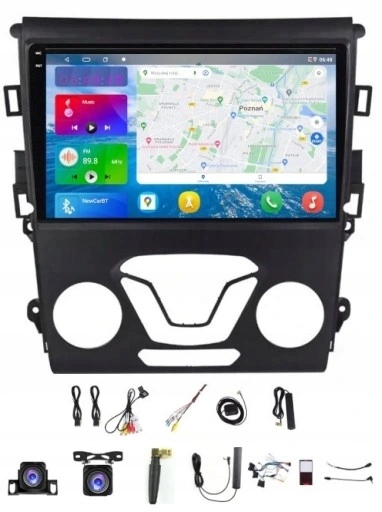 Rádio Navigácia Gps Android Auto Ford Mondeo V 5 MK5 2014-2019 4GB 64GB Sim