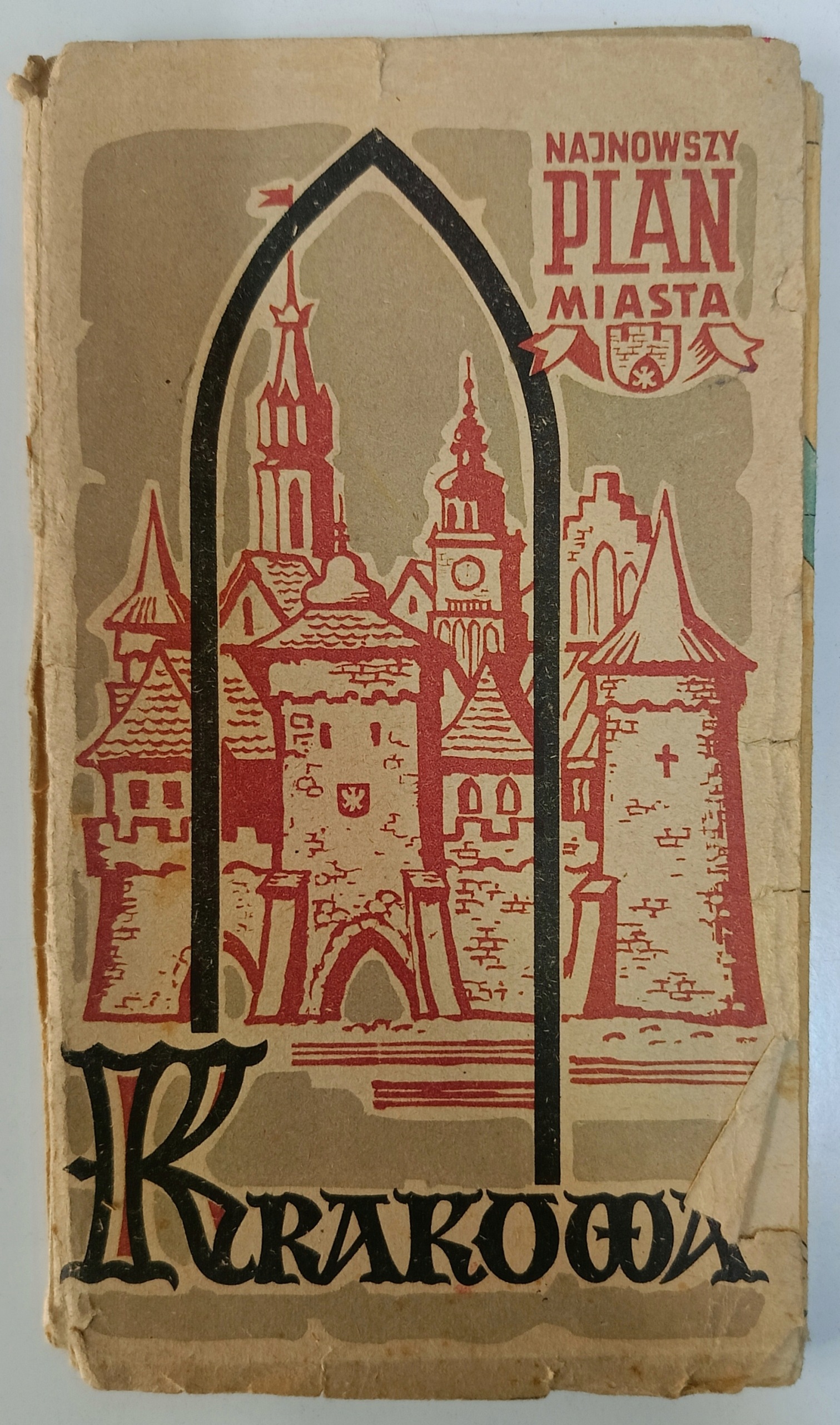 Najnowszy plan miasta Krakowa (ok. 1950 r.)