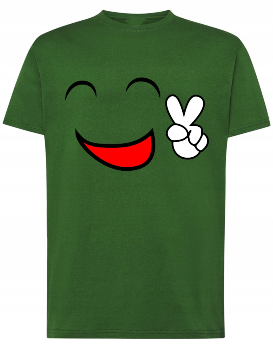 

T-Shirt koszulka nadruk uśmiech r.5XL