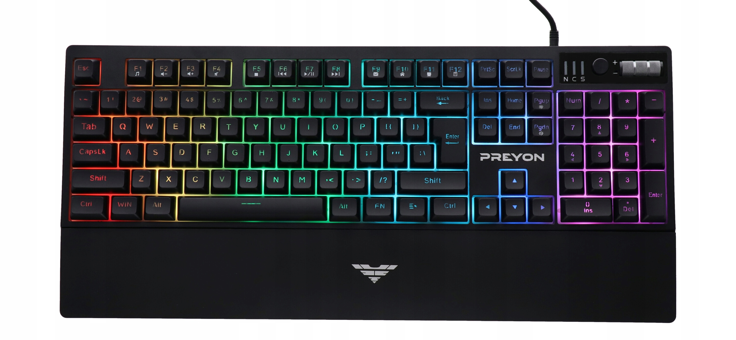 Klawiatura gamingowa membranowa Rgb Usb Preyon