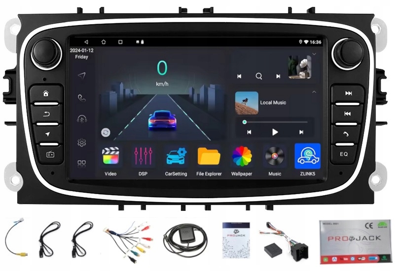 Navigační Rádio Android Gps Ford Focus S-maxmondeo MK3 Wifi Carplay 4/64GB