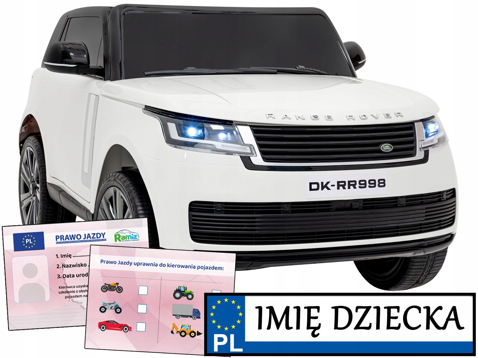 auto elektryczne na akumulator Range Rover Suv Lift Pilot terenowe Suv