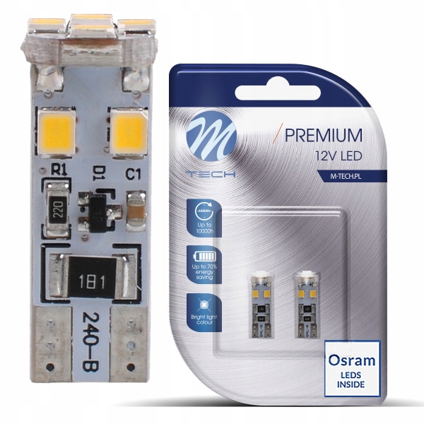 

Żarówka Led Osram w5w T10 can bus 12V