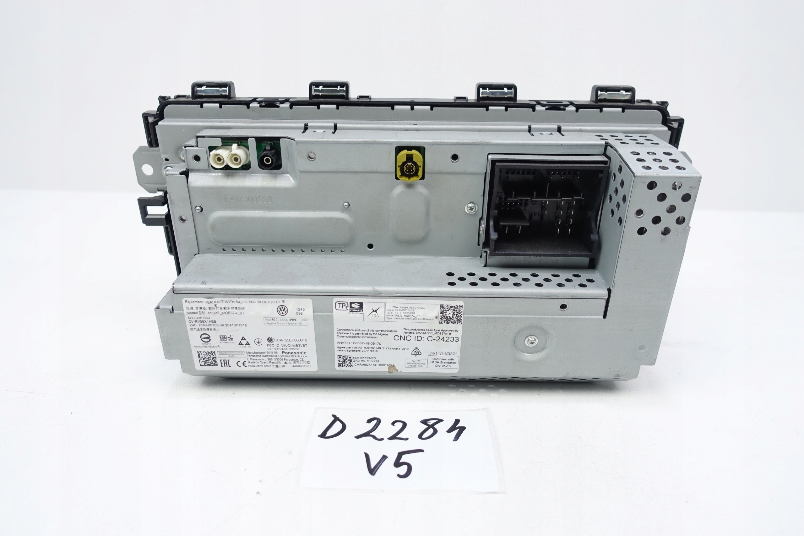 EKRAN display RADIO BLUETOOTH VW GOLF VIII 5H0