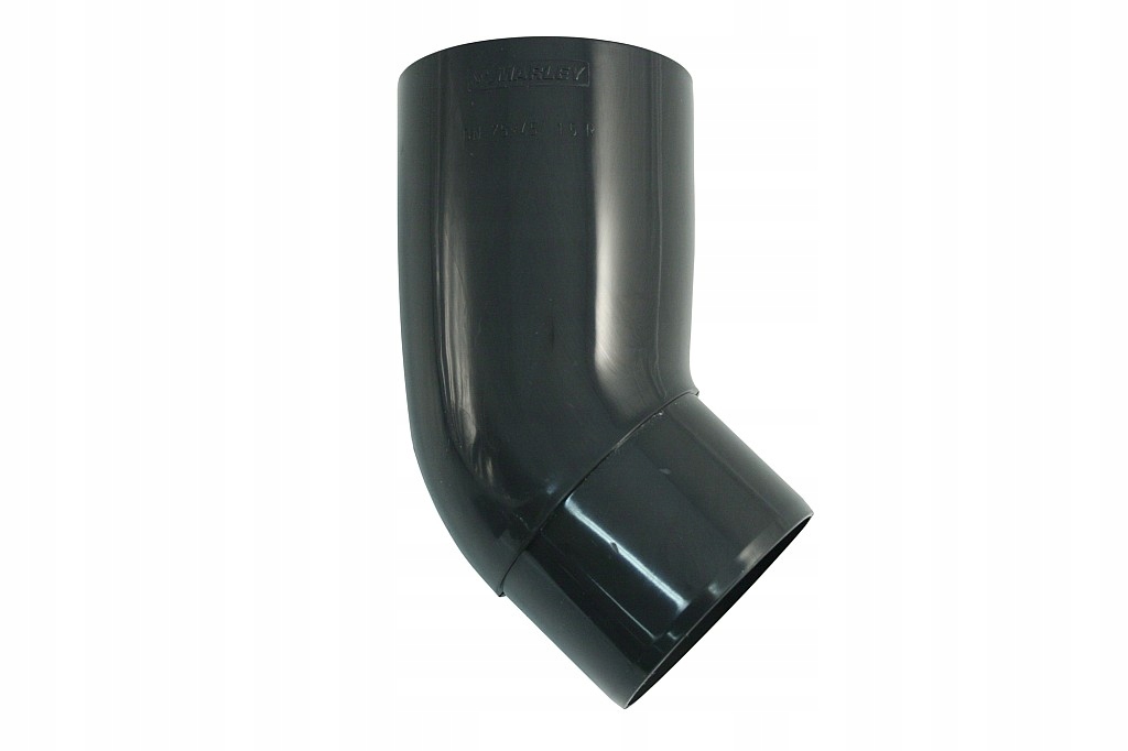KOLANO 45° MARLEY DO RURY SPUSTOWEJ 75 MM GRAFIT DO ZADASZEŃ Z PŁASKĄ RYNNĄ