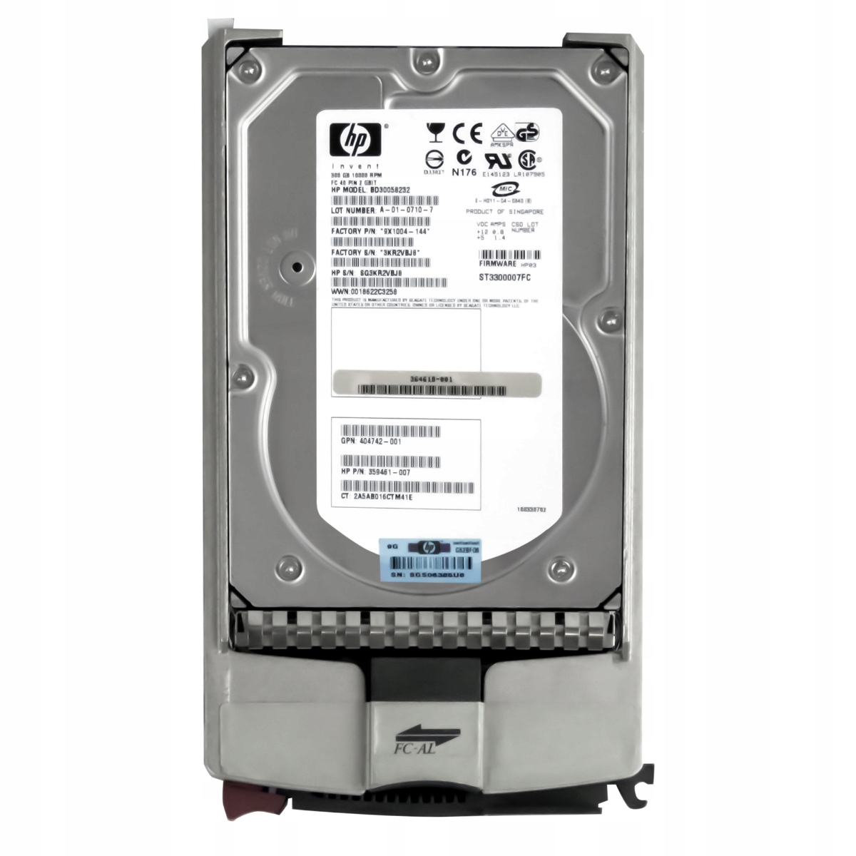 Hp 359461-007 300GB 10K 8MB Fc 3,5" BD30058232