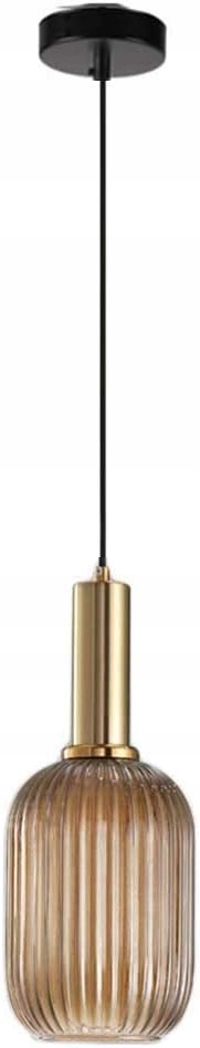 Závěsná Lampa Industriální Vintage Retro Stínidlo Jantarová Barva E27