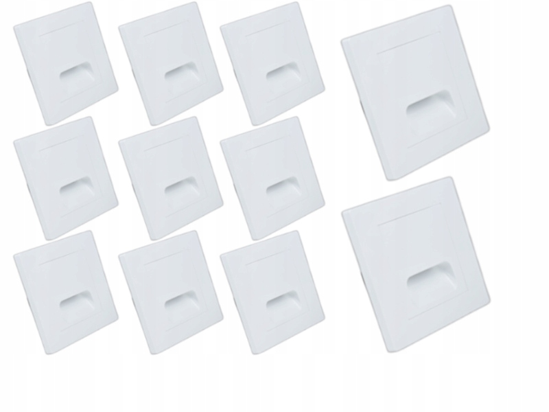 LEDstav 11x Lampička na schody Halogen Led Bílá