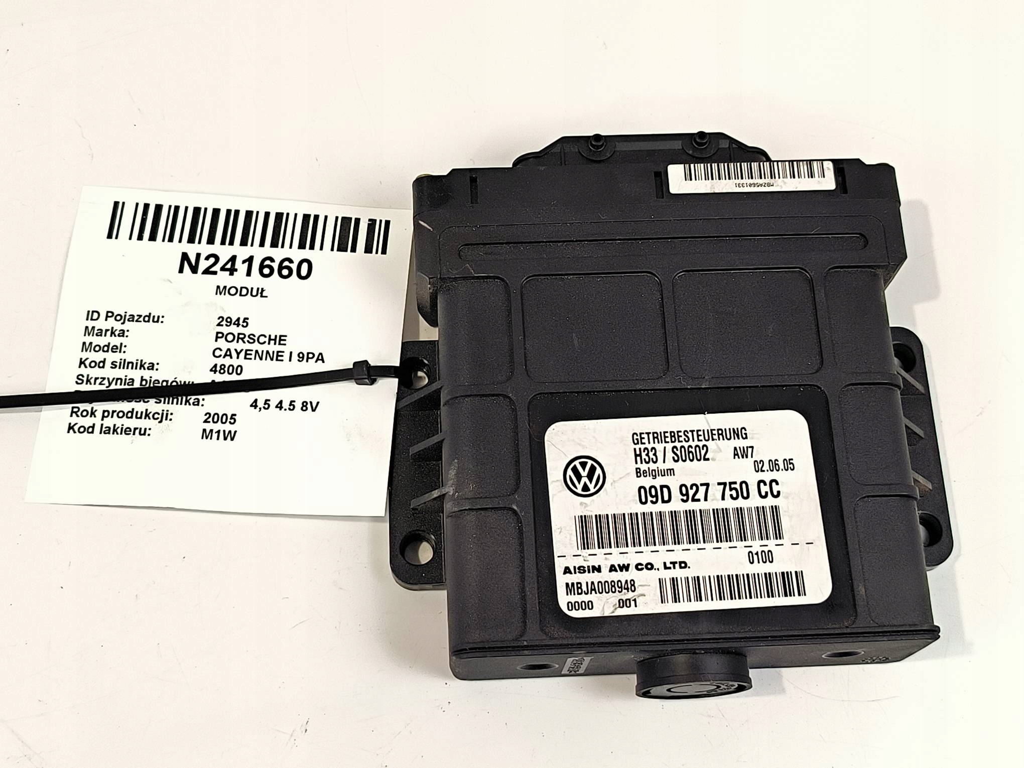 modulo 09D927750CC PORSCHE CAYENNE e 9PA