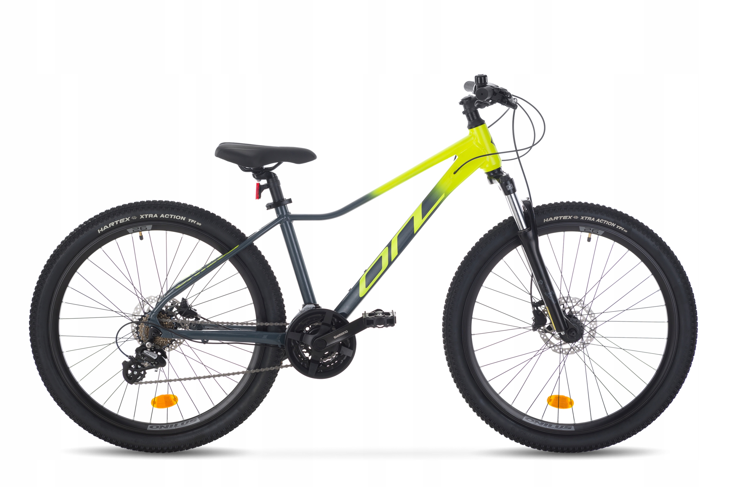 Rower górski dla młodzieży Mtb Onilus 26" rama 15" grafit-zielony 2025
