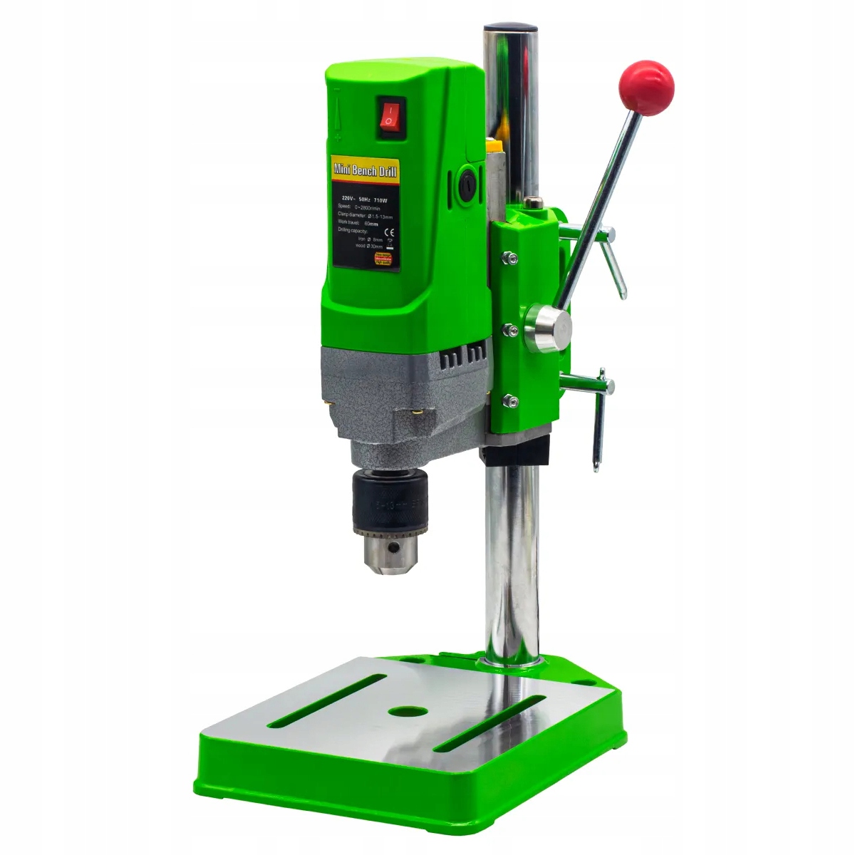 Wiertarka Stołowa Kolumnowa Słupkowa Do Drewna I Stali 710W 1,5-13mm