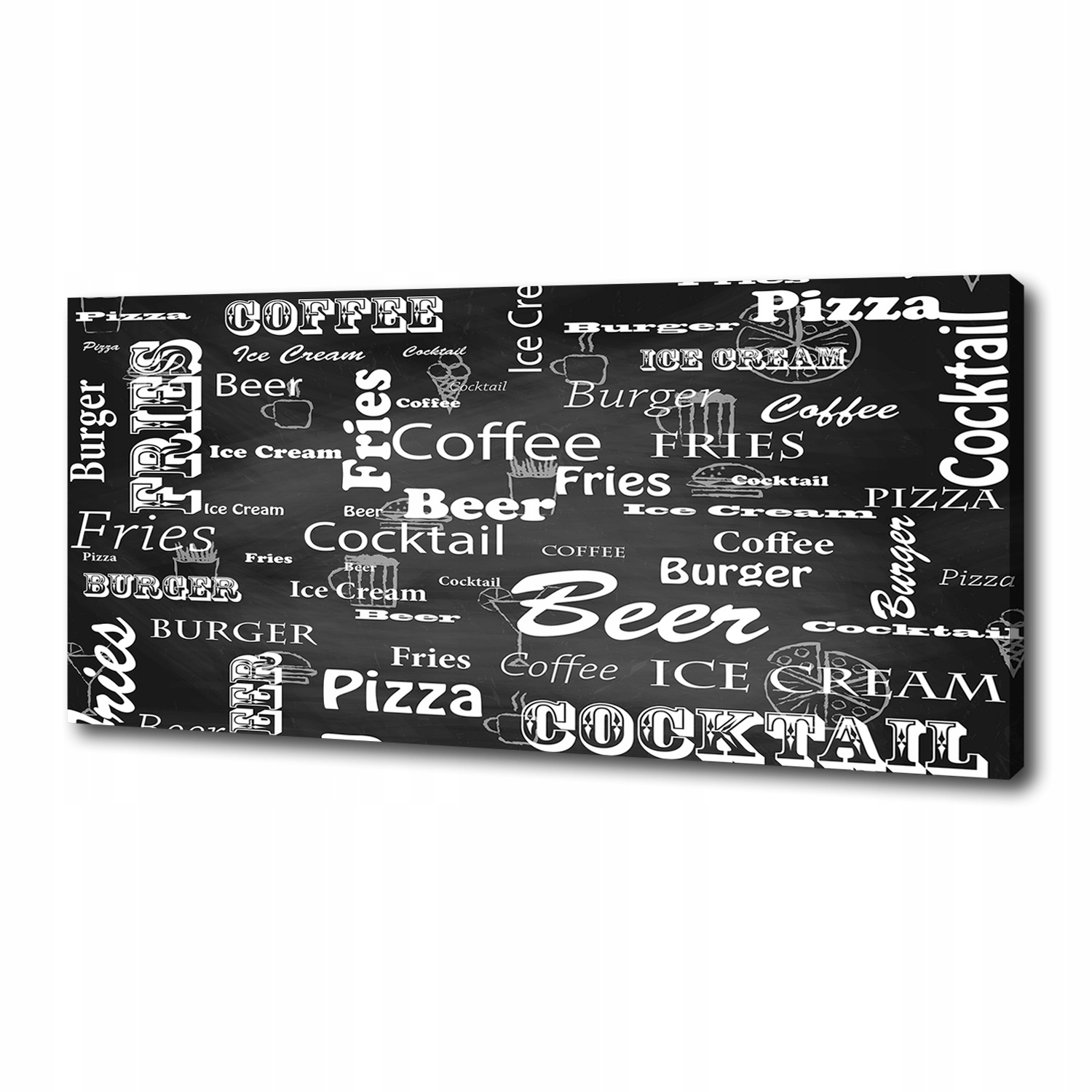 

Foto obraz na płótnie Menu w restauracji 125x50 cm