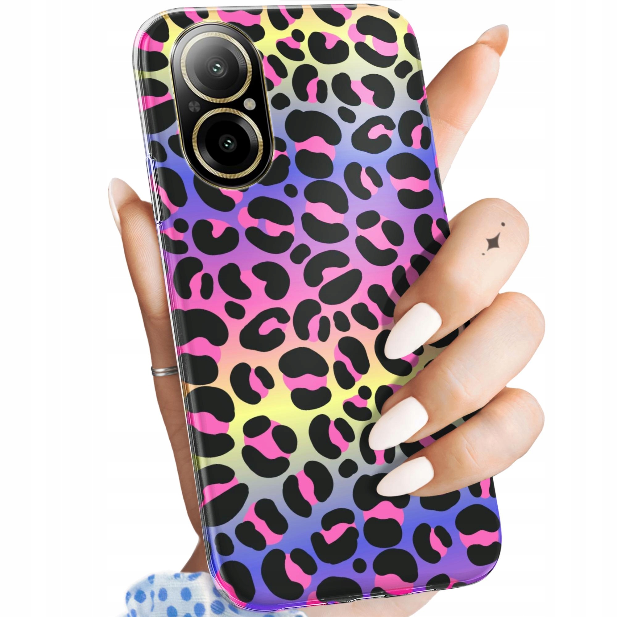 Etui Do Realme C67 4G Kolorowe Barwy Tęcza Obudowa Pokrowiec Case