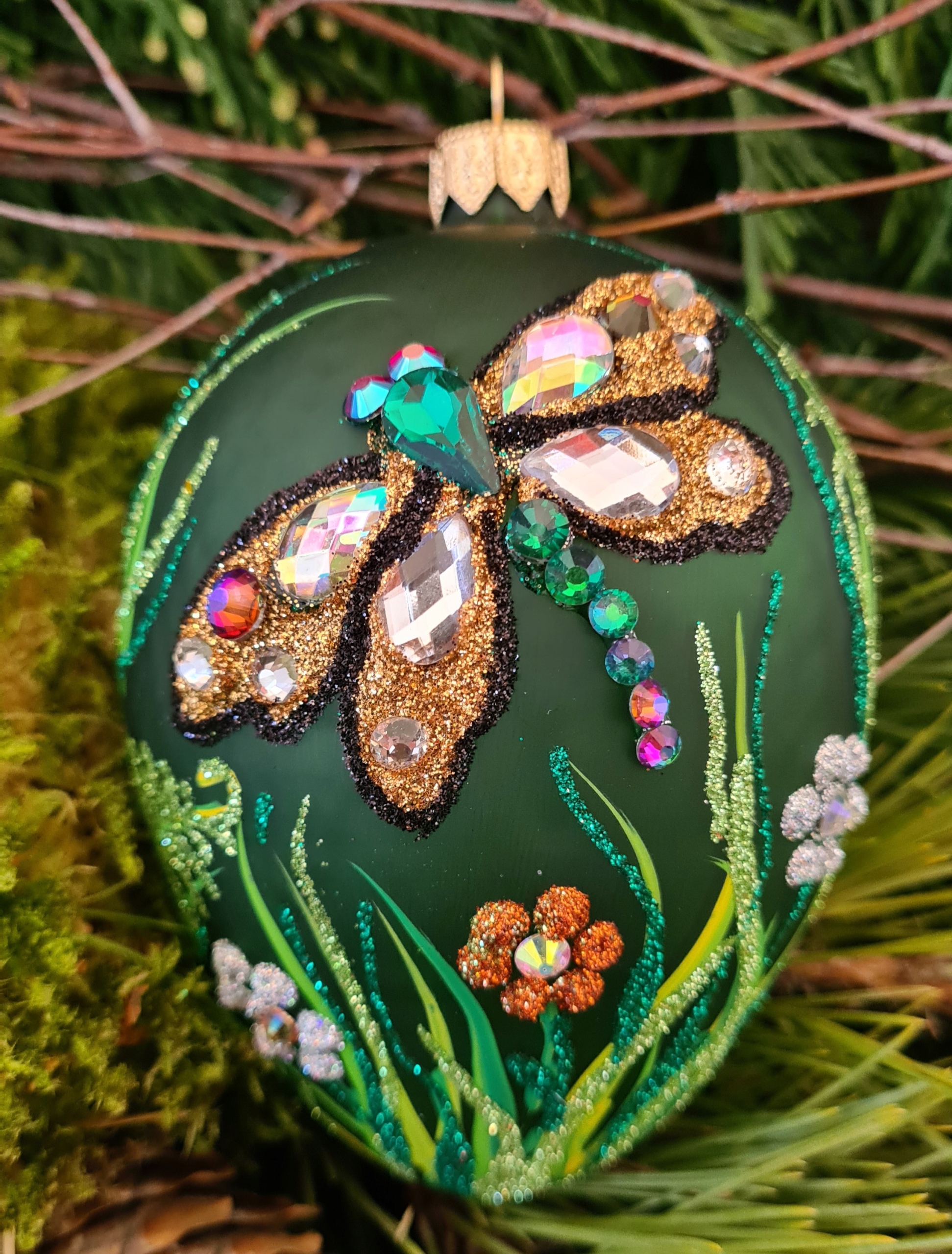 

Jajo Wielkanocne Szklane Bombka Dekoracja 11 CM