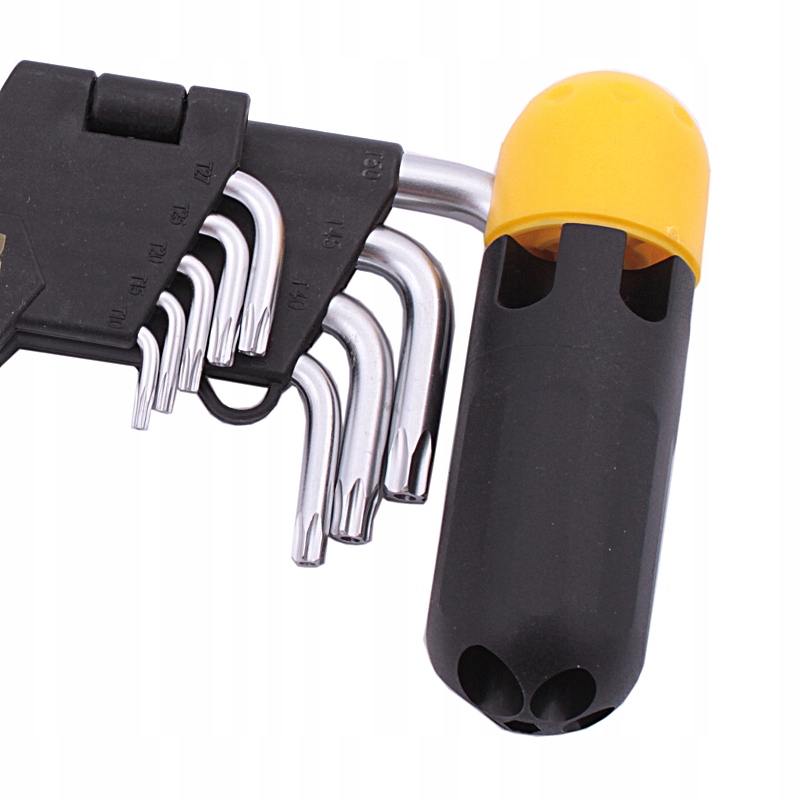 Klucze TORX Cr.V. długie TH10-50 otwór + RĄCZKA Marka Pro-Technik
