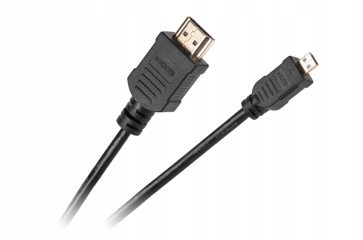 

Kabel wtyk Hdmi (a) - wtyk mikro Hdmi (D) 1,8m