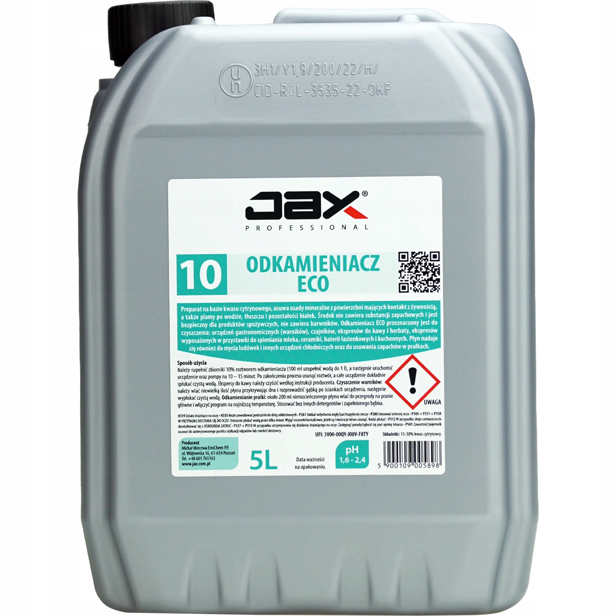JAX10 Odkamieniacz Eco 5L