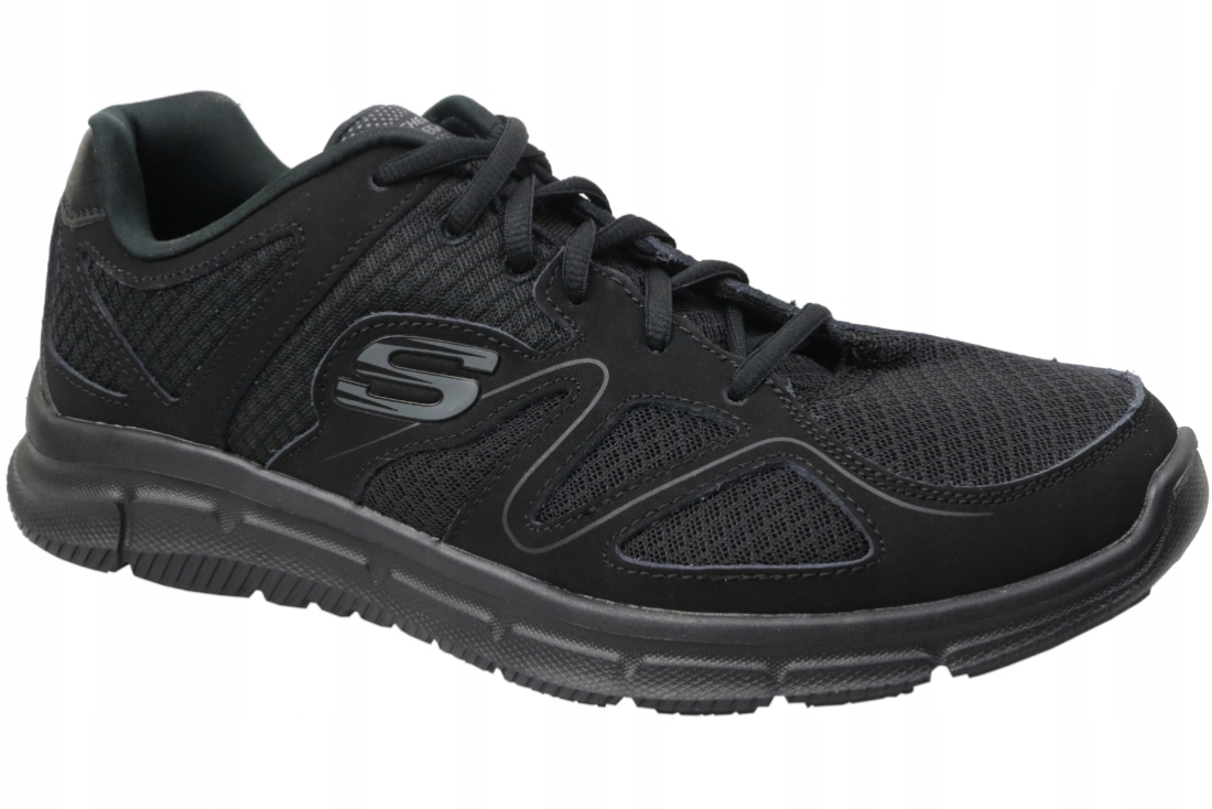 

Buty Skechers Męskie Satisfaction 58350-BBK Czarne