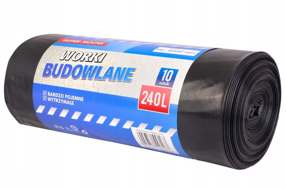 

Worki na śmieci Blue dolphin 240 L 10 szt.