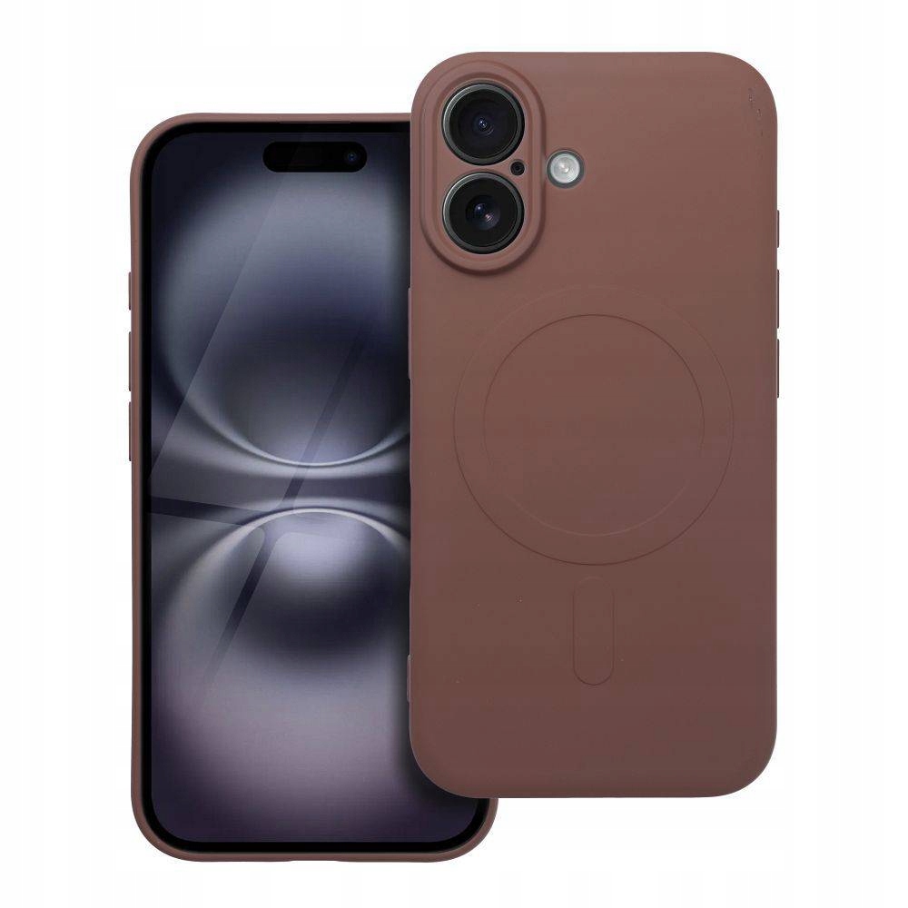 Etui Silicone Mag Cover Kompatybilny do Magsafe Do Iphone 17 Air Brązowy