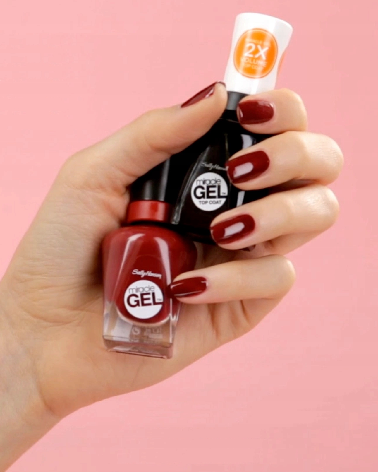 Sally Hansen Miracle гель лак Cant Beet Roya 474 — фото 8