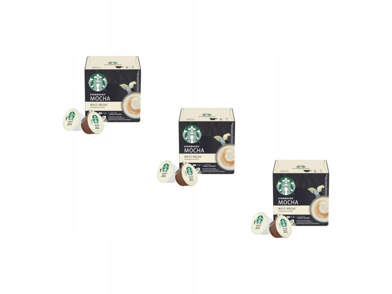 Kapsułki Starbucks White Mocha do ekspresu Nescafe Dolce Gusto 3x 12szt