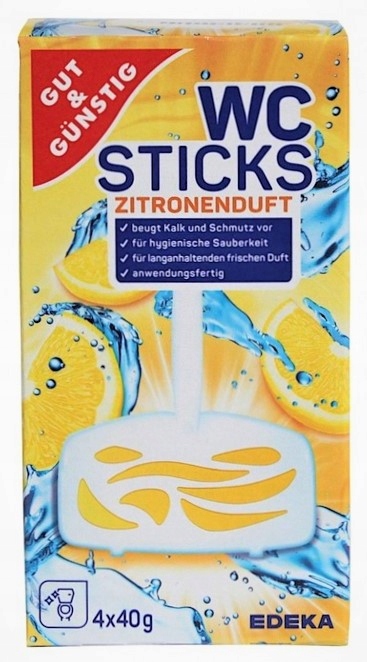 

G&g WC-Sticks Zawieszka Do Wc Cytryna 4x40g
