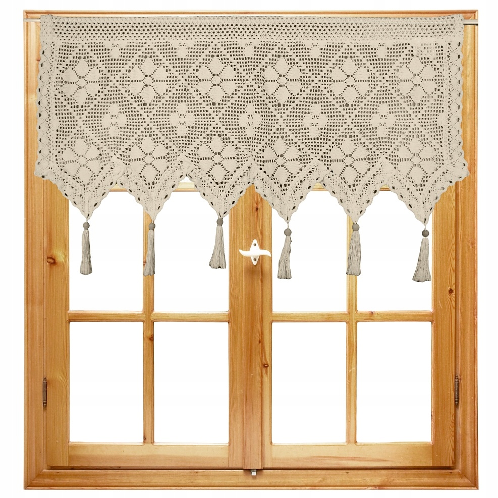 

Zasłona kuchni Firanka zasłonka Beżowa 30x100 cm